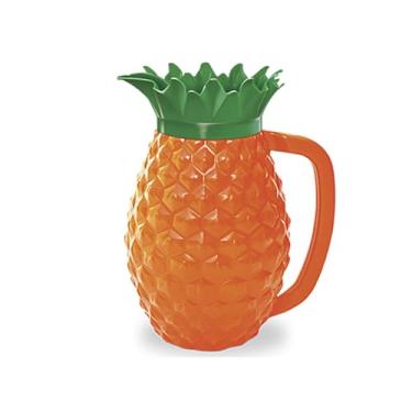 Imagem de Jarra De Abacaxi com Tampa 1,5 Litros P/Suco Agua Bebidas (Plastico Resistente) Retro Tematica Decorativa