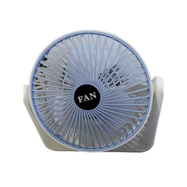 Imagem de Ventilador Portatil, Ventilador Dobrável Retrátil 180° Silencioso de Mesa Uso Exclusivo Na Tomada(Ventilador Portátil Azul)