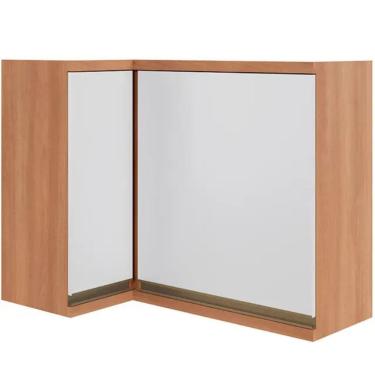 Imagem de Armario Aereo de Canto 2 Portas 90cm MDP Macadamia Telasul