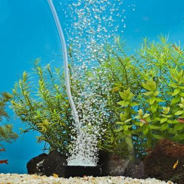 Imagem de hygger Pedra de ar para aquário: kit difusor de oxigênio dissolvido alto para aquário de água doce ou salgada e bomba de ar hidropônica hidropônica - 4,8 cm L x 5 cm 2 cm 2 peças de pedra de bolha de