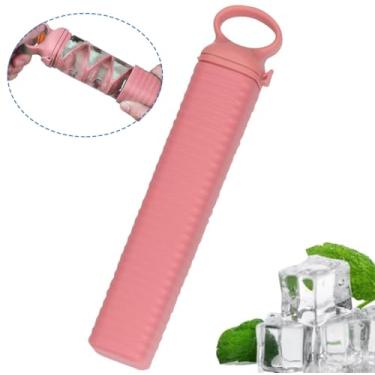 Imagem de Forma de Gelo com Tampa Pressão Formas Silicone Inovadoras Extração Liberação Fácil para Resfriar Coquetéis Café e Suco