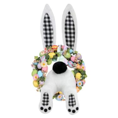Imagem de Rabinho de Coelho para Grinalda,Bumbum E Orelhas Fofos - Enfeite Pendurável de Grinalda de Páscoa para Porta - Para Interior Exterior Parede Casa Festa Feriado Celebração