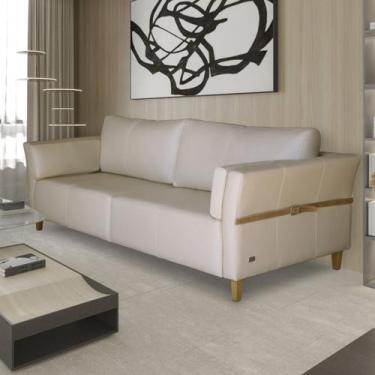 Imagem de Sofá 4 Lugares 240cm Couro Legítimo Malibu - Scala Decor