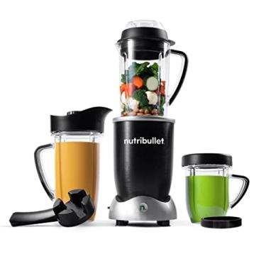 Imagem de liquidificador nutribullet® Rx, liquidificador quente e frio, 1700W, jarra de 1L e copo de 850 g, lâmina extratora, sopas, líquidos quentes e molhos, preto, N17-1001