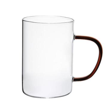 Imagem de Caneca Vidro Boro Com Alça Âmbar 200 Ml Mimo Style Tc22130