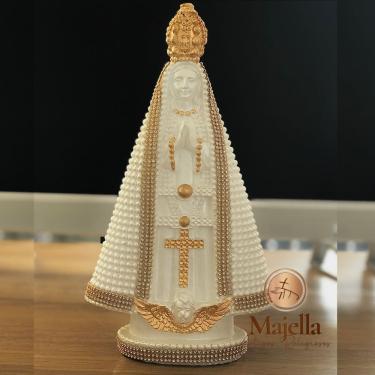 Imagem de Imagem Nossa Senhora Aparecida Gesso e Strass 20cm