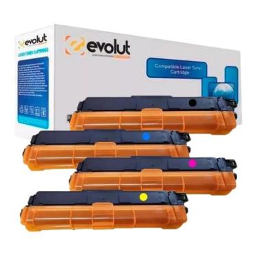 Imagem de Kit 4un Toner Evolut Compatível Tn217 L3210 L3551 04 Cores