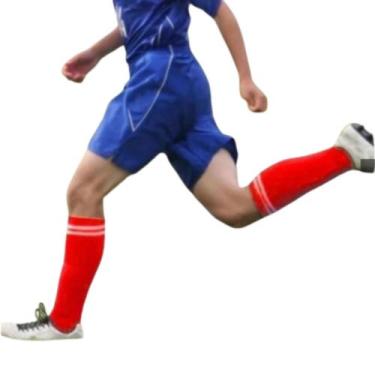 Imagem de Kit 3 Pares Meião Longo Futebol Futsal Campo Adulto Unissex Profission