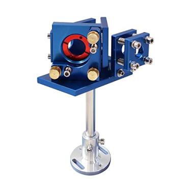 Imagem de FONLAND Primeiro espelho a laser CO2 azul, diâmetro de 25 mm com base combinadora de feixe, diâmetro de 20 mm para máquina de corte e gravação a laser de CO2