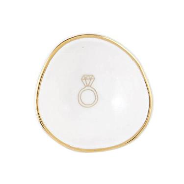 Imagem de Santa Barbara Design Studio Lili + Delilah Prato de cerâmica para anel, 4 x 1,9 cm