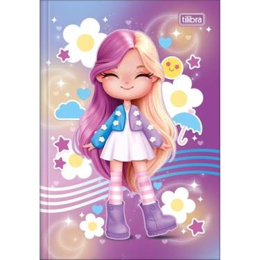 Imagem de Caderno Pequeno Brochura 1/4 La Liz 80 Folhas Costurado Tilibra, LIZ R