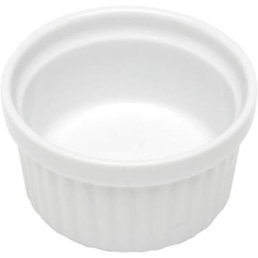 Imagem de Ramequim Canelado 50ml de Porcelana Classic Branco 6x4cm Lyor para Ser