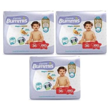 Imagem de Fralda Capricho Bummis 3 Pacotes Tamanho XXG Com 36 Unidades Cada