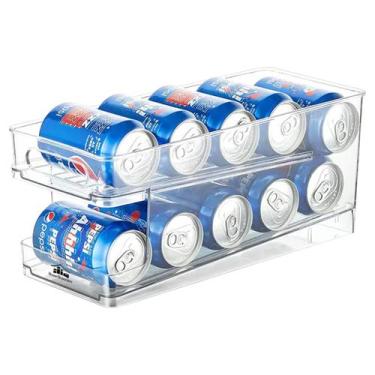 Imagem de Organizador de Geladeira Armário P/ Latas Acrílico Refri - House Organ