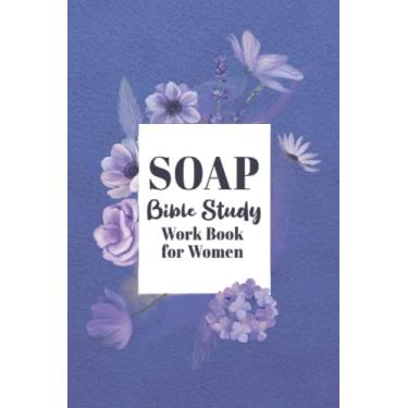 Imagem de SOAP: Bible Study Journaling Notebook for Women | Bible Study Notes Book for Studying Scripture Using the SOAP Method - Work Book - Purple Faux Leather Cover Design