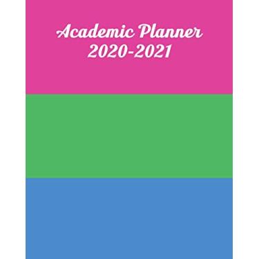 Imagem de Academic Planner 2020-2021: Monthly & Weekly Planner With Dot Grid Pages: Androgynous/LGBTQ/Queer Pride Flag (Polysexual): Great Gift For Teenagers & ... Universities (LGBTQ Academic Planner)