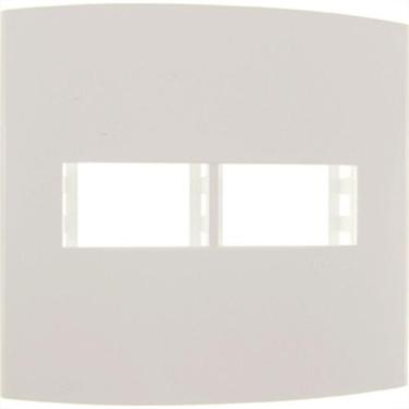 Imagem de Espelho Placa Peesa Alfa P1522 4X4 2Modulo Branco