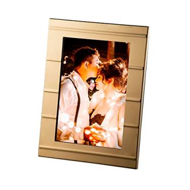 Imagem de Porta retrato Carrara friso Velvet ouro 24K Designer Studio Riva 15x21