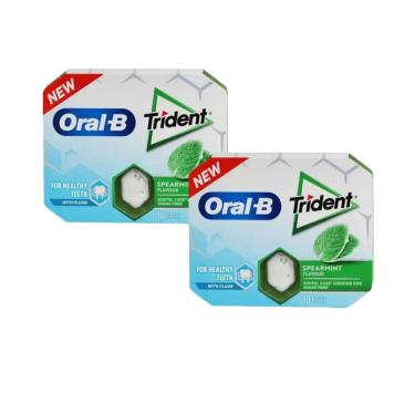 Imagem de Chiclete Trident Oral-B Spearmint Sugar Free 17g - 2un