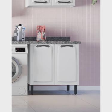 Imagem de Balcão em Aço 80cm 2 Portas Sem Tampo New Premium Itatiaia