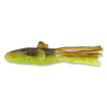 Imagem de Savage Gear NED Isca de pesca Goby, 7 cm, abóbora verde/verde-limão, contornos realistas, cores e movimento, construção Toughtec 12X, infundido com sal e perfume