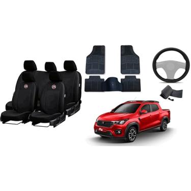 Imagem de Capa de couro + Tapete + Capa de volante -strada cabine 19-24