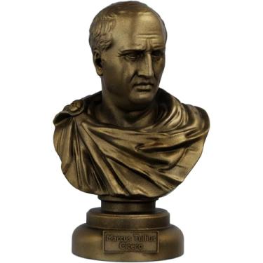 Imagem de Busto Marco Túlio Cícero Cônsul de Roma (Cor Ouro Velho)