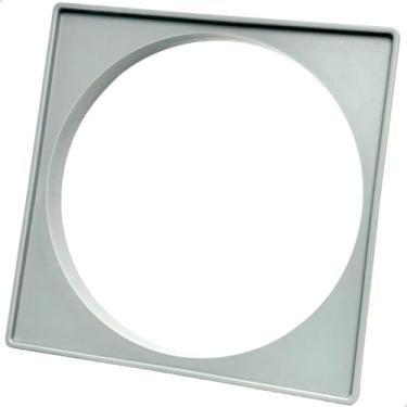 Imagem de Dona D Cor, Porta Grelha Abs 15x15 Suporte Para Ralo Quadrado Porta Ralo De Plástico Abs Cinza 15cm Caixilho Para Box Banheiro