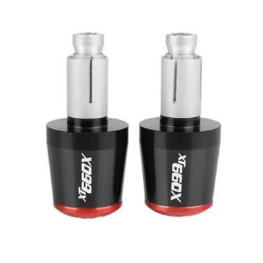 Imagem de Extremidades das manoplas do guidão da motocicleta, tampas das extremidades dos manoplas, acessórios deslizantes de peso para XT660 X XT660X 2004-2017 2005 2006 2007 2008 2009 2010