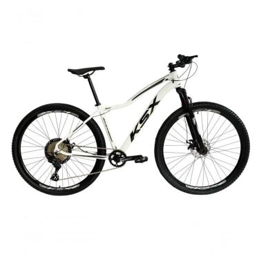 Imagem de Bicicleta Aro 29 Ksx Sd7 Feminina 12v Garfo Com Trava K7 11/50 Freios Hidráulicos Kit 1x12 - Branco/preto Tam. 15
