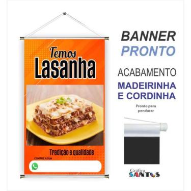 Imagem de Banner pronto Lasanha BA 327 medida 45x70 cm arte pronta