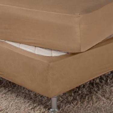 Imagem de Saia Box Fit Queen Capa para Cama Box com Elástico Malha 1 pç Lisa - A