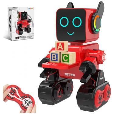 Imagem de Robô Interativo Inteligente com Luz LED, Fala e Dança para Crianças, HBUDS, Vermelho