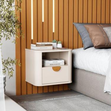 Imagem de Mesa de Cabeceira Suspensa Curva Buriti - JB Bechara