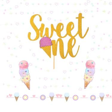 Imagem de Sweet One Birthday Cake Topper 1st Birthday Decorations for Donut Sweet Party Supplies