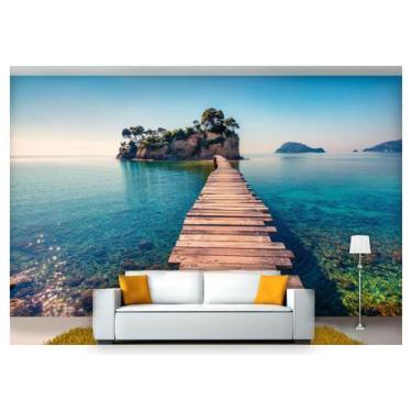 Imagem de Papel De Parede Estrada Caminho Floresta 3D 6M² Nes108 - Você Decora