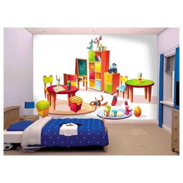 Imagem de Papel De Parede Infantil Brinquedoteca Kids  Azs181 - Você Decora