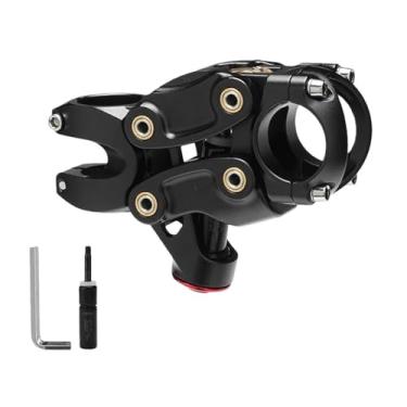 Imagem de Mesa de suspensão para bicicleta em liga de alumínio com cinco elos e amortecedor a ar para XC, MTB e bicicletas de estrada.(SS02 Stem Black)