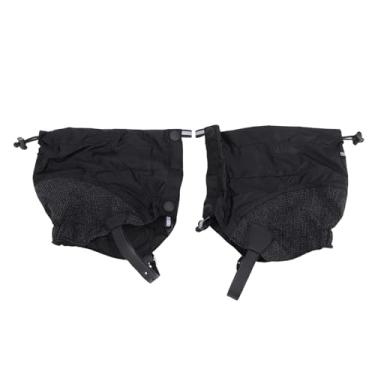 Imagem de Diydeg Polainas de Perna, Polainas de Bota sistemas de Fixação de 4 Pontos Cobertura Total Proteção de Pernas Areia Neve Polainas Revestidas Curtas para Caminhadas Capa de Sapato Caça (tinta preta)