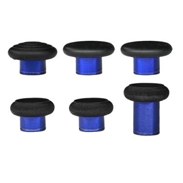 Imagem de 6 in 1 Metal Thumbsticks Replacement for Elite Series 2 Core Controllers, Thumbsticks for Xbox Elite Series 2 Controllers, Metal Mod 6 Swap Joysticks (Blue)