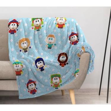 Imagem de Allenjoy Cobertor de desenho animado engraçado para meninos 144,8 cm x 127 cm - Cobertores macios e quentes para sofá-cama, sala de estar, decoração de quarto, presentes para meninos, adolescentes