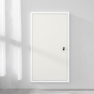 Imagem de Painel de acesso de alumínio bloqueável - Porta de parede oculta para sótãos, encanamento e manutenção - ideal para hospitais, escolas, hotéis (damasco, 35 x 70 cm)