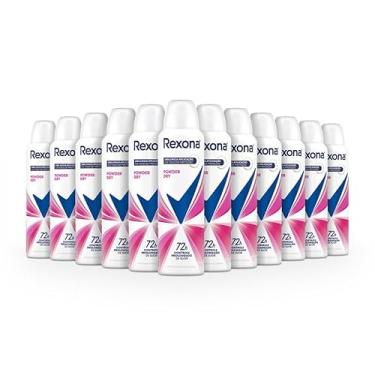 Imagem de Rexona 12 Unidades Desodorante Antitranspirante Aerossol Powder Dry 150ml