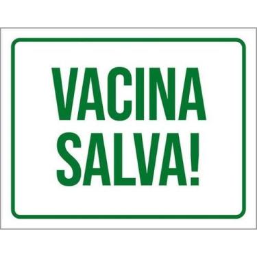 Imagem de Kit 5 Placas Vacina Salva 27X35 - Sinalizo