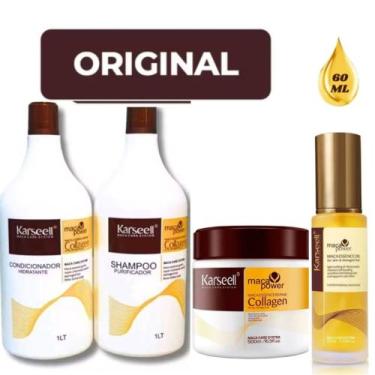 Imagem de Kit Exclusivo Karseell Shampoo Condicionador Óleo e Mascara