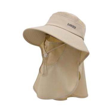 Imagem de Chapéu De Sol Feminino Com Aba Larga, Proteção UV, Impermeável, Respir