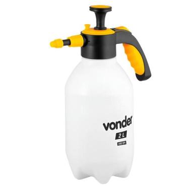 Imagem de Pulverizador manual borrifador spray alta pressão 2 litros branco - VO
