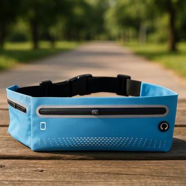 Imagem de Pochete Bolso Duplo fone Corrida Celular Exercicios Academia Impermeav