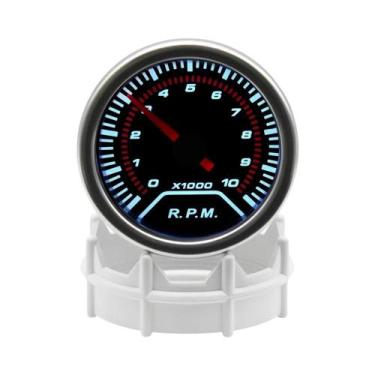 Imagem de Manômetro LCD 12V 2 Em 1: Medidor De Temperatura Da Água, RPM Do Turbo