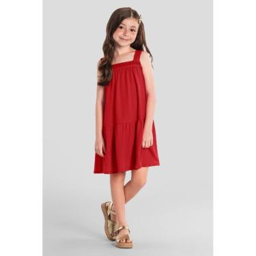 Imagem de Vestido infantil menina malha artesanal Mundi-Feminino